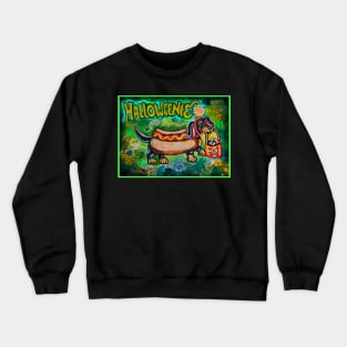 Happy Halloweenie Hotdog Dachshund Crewneck Sweatshirt